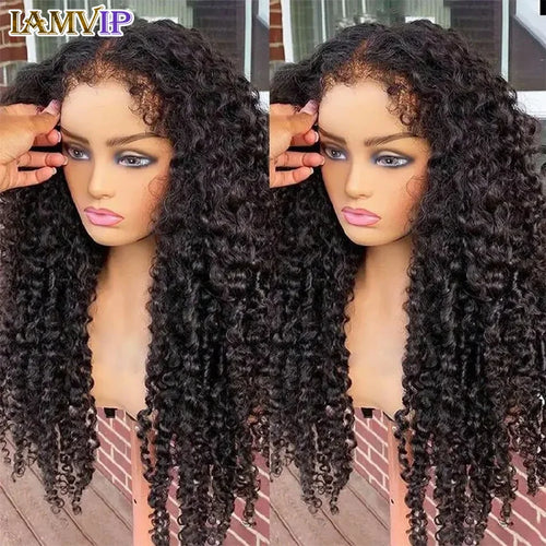 250% 5x7 Glueless Kinky Curly 13x4/13x6 Hd Lace Frontal Wigs Preplucked Water Jerry Remy 4x4 Closure Human Hair Baby Deep Curly