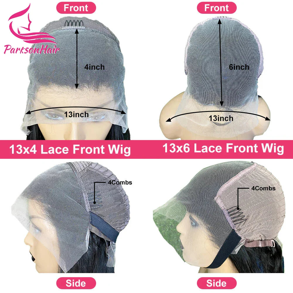 Ready To Wear 13*4 13*6 HD Body Wave Highlight  Black With Blonde Lace Frontal Wigs Human Hair Wig For Black Women Brazilian